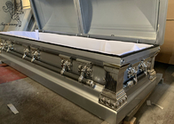 Decorable Metal Burial Case With Metal Handle Outstanding Quality