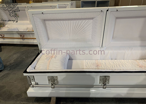Iron Burial Vault Stainless Steel Casket Customizable For Exceptional Durability