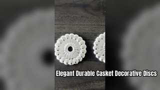 Premium Embossed Casket Decorative Disc Spacers