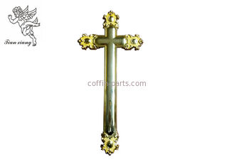 Standard Coffin Crucifix Funeral  Decoration Size 44.8 × 20.8 Cm PP Material