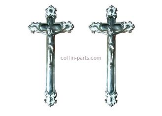 PP Recycle Plastic Jesus Cross , Coffin Decoration Casket Crucifix 38.5 × 18.5 Cm