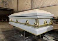 Urn Shaped Metal Casket Coffin Gauge Steel Material Fireproof Performance