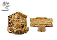 Gold Plastic Casket Accessories , American Style Funeral Coffin Fittings Suppliers