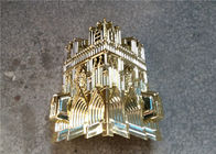 Customized Virgin Plastic Casket Corners Pale Golden American Style With Cathedral