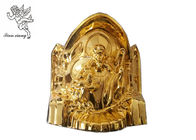 Gold Coffin Corner Christ A# PP Materials , Funeral Accessories Suppliers