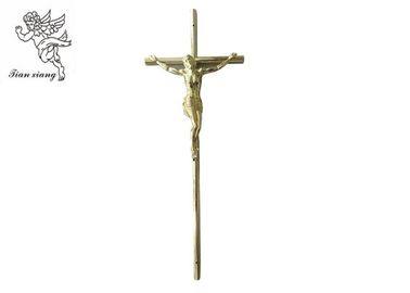 Gold Jesus Casket Cross Size 37×13.7 Cm , Jesus 3 # Coffin Cross PP Material