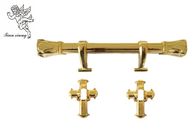 Golden Cross Coffin Swing Handle Accessories PP Plastic Ornamental H9008
