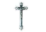 PP Recycle Plastic Jesus Cross , Coffin Decoration Casket Crucifix 38.5 × 18.5 Cm