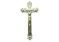 Jesus Ornamental Coffin Crucifix For Funeral Gold Color Size 44.8 × 20.8 Cm