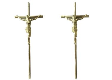 Casket Surface Decoration Funeral Crucifix 37 × 13.7 Cm Gold Jesus Casket Cross