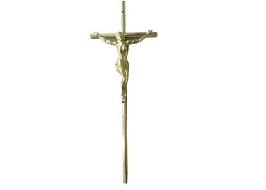 Casket Surface Decoration Funeral Crucifix 37 × 13.7 Cm Gold Jesus Casket Cross