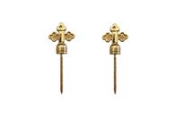 Funeral Decoration Coffin Screw 5#  Matching With Brackets Gold Cross Shaped