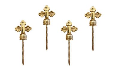 Funeral Decoration Coffin Screw 5#  Matching With Brackets Gold Cross Shaped