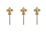 PP And Iron Funeral Coffin Screw 5# Casket Decoration Gold Cross Shaped