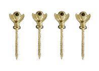 Gold Metal Screw In Coffin American Style , Coffins And Caskets Accessories