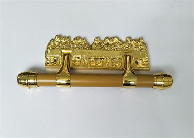 Heavy Duty Plastic Coffin Handles / Gold Metallzation Casket Accessories