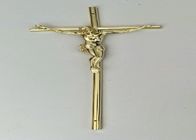 37×13.7cm Gold Color PP Material Coffin Cross