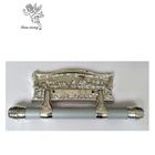 High Polished Silver Swing Coffin Handle With Plastic Panel Covered