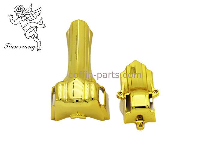 Vintage Type Coffin Parts Casket Corners With PP ABS Plastic Material