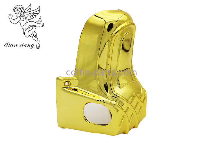 ABS Plastic Material Silver Casket Corners Casket Hardware With Metal Bars