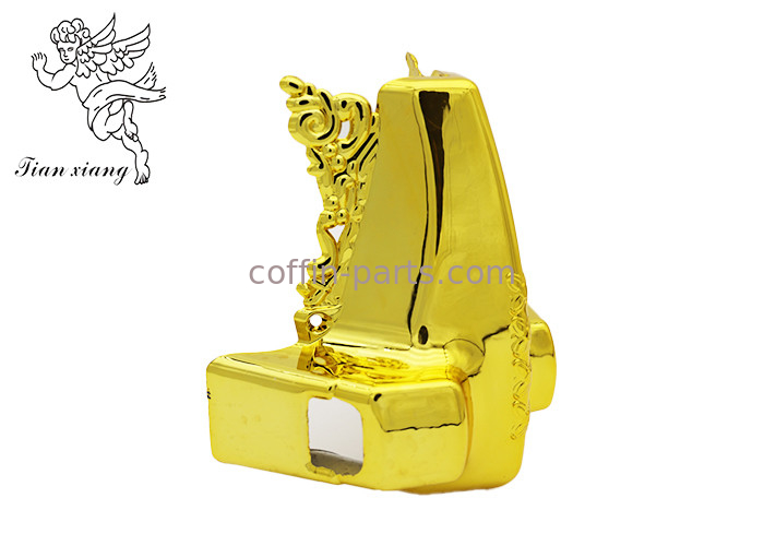 Funeral Furniture Coffins And Caskets Accessories Gold Corner With PP Plastic