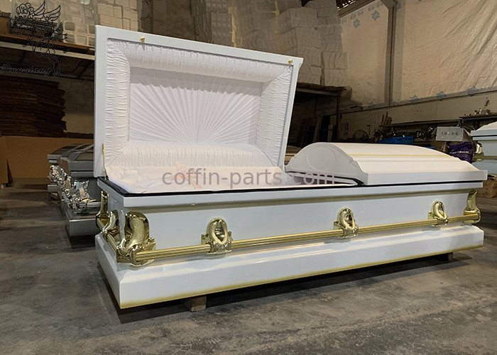 Urn Shaped Metal Casket Coffin Gauge Steel Material Fireproof Performance