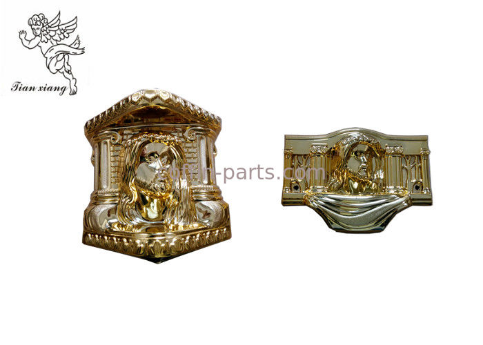 Funeral Christ Pattern Coffin Ornaments , Funeral Products PP Recycle Materials