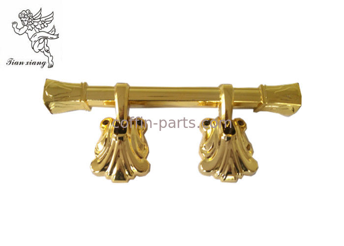 Decoration Plastic Coffin Swing Handle Funeral Golden PP Recycle Material H9007