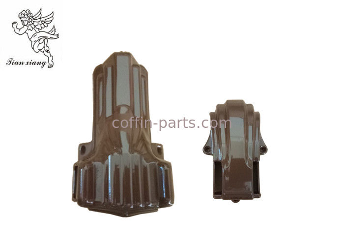 Brown PP Virgin Casket Corners Coffin Decorative Hardware 7# Color Customized