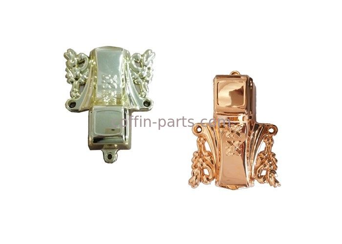 PP OR ABS Plastic Customized Gold-plating  Coffin Parts For Funeral Decoration