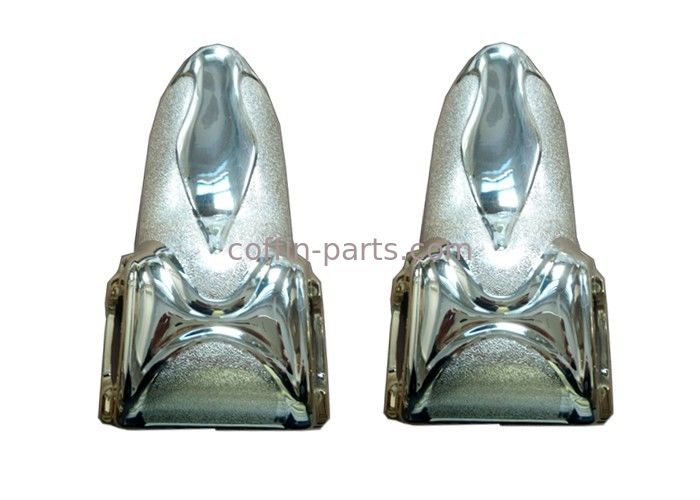 Silver Plastic Funeral Coffin Fitting Casket Corner With PP Material