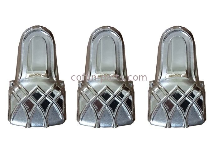 PP Or ABS  Material Funeral  Coffin Decorative Coffin Parts  With Steel Bars