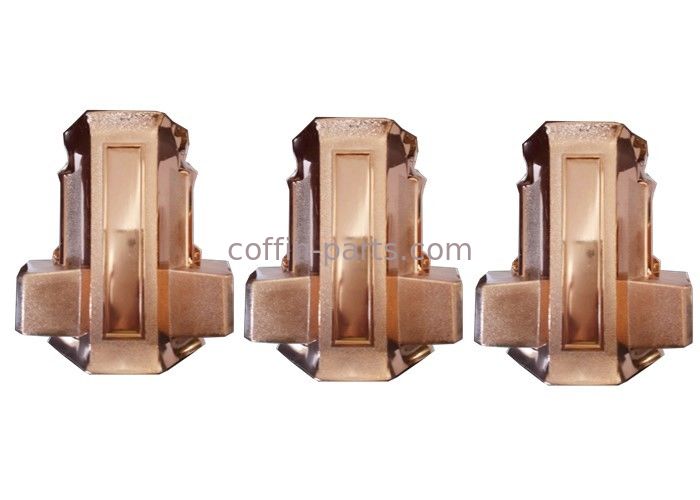 Standard Style Copper Plastic  Funeral Furniture Coffin Parts Casket Corner With PP Plastic