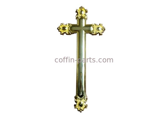 Customized Plastic Coffin Crucifix Funeral Decoration Size 44.8 × 20.8 Cm