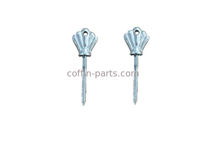 Silver Painting Coffin Screw Plastic And Metal Casket Components For Casket Fastening