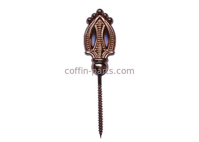 Coper Color Casket Hardware Screw 4# Funeral Coffin Fittings With Bracket