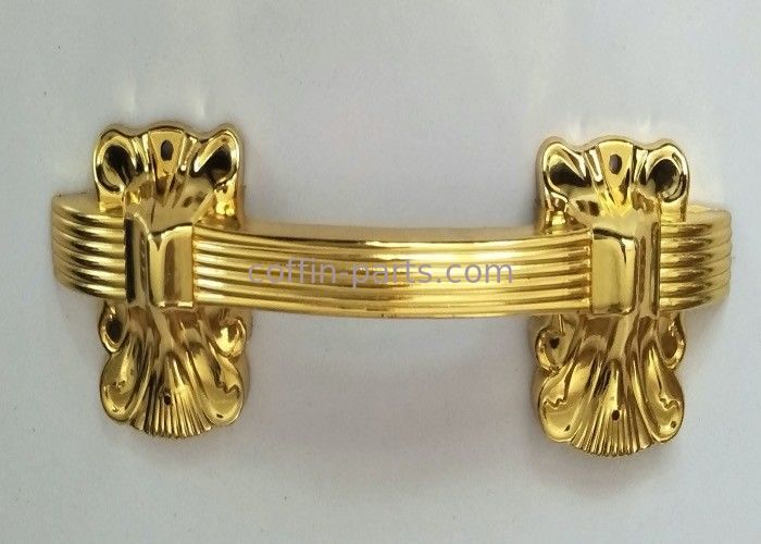 Gold Color Casket Handle Hardware / Coffin Decoration Handles Durable