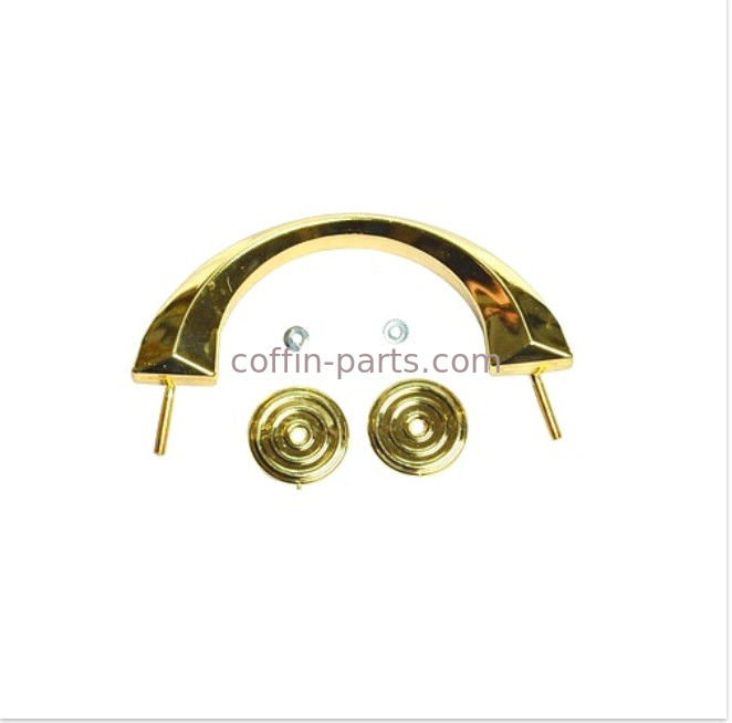 Europe Style Golden Plastic Outside Metal Coffin Handles H9009