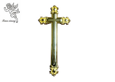 Standard Coffin Crucifix Funeral  Decoration Size 44.8 × 20.8 Cm PP Material