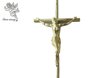 Gold Jesus Casket Cross Size 37×13.7 Cm , Jesus 3 # Coffin Cross PP Material