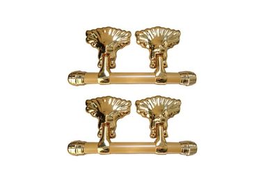 Pale Gold Adult Coffin Swing Handle African Style ABS / PP Plastic Material
