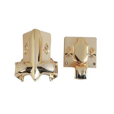 Copper Funeral Furniture Coffin Parts Casket Corner PP Plastic